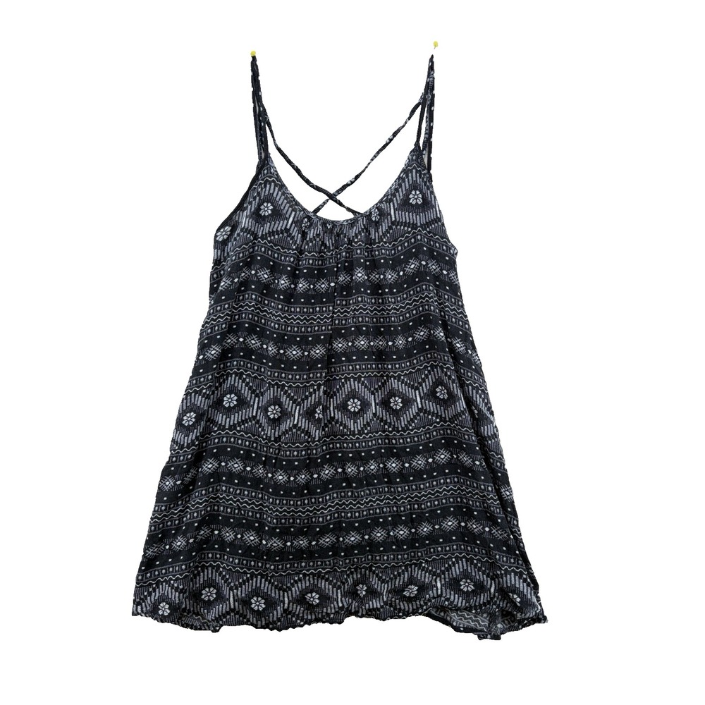 Y2K Roxy Clothing Spaghetti Strap Mini Slip Dress Women S Boho Strapy Back